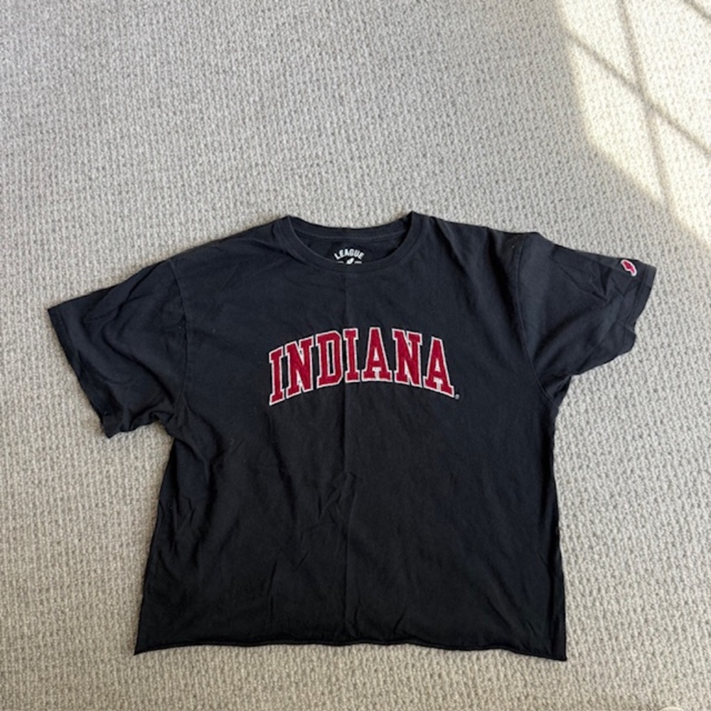 Indiana University League cropped t-shirt